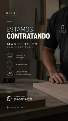 VAGA MARCENEIRO E MONTADOR