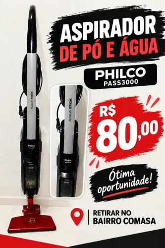 Aspirador de pó e água 