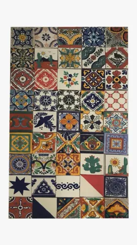 Azulejos decorativos talavera mexicanos 10 x 10 cm