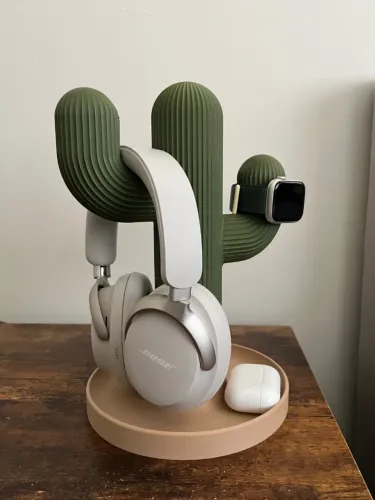 Suporte para fone e relógio