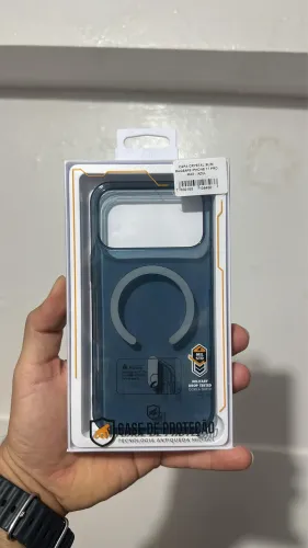 Capa Crystal Slim MagSafe Azul para iPhone 17 Pro Max