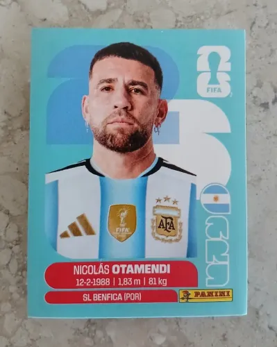 Figurinhas da Copa 2026 (Nicolás Otamendi)