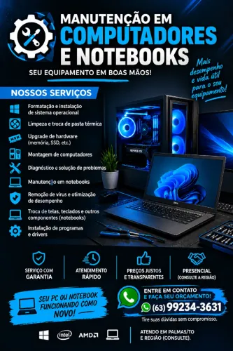 Manutenção Em Computadores E notebooks