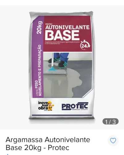 Argamassa BASE Autonivelante 20kg