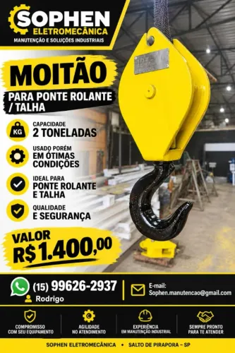 moitão para ponte rolante/talha