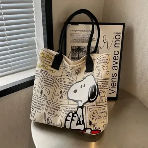 Bolsa Snoopy bonita quadrinhos