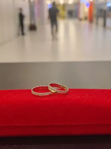 Aliança Ouro branco