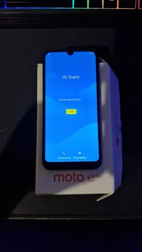 Motorola Moto E6s (Azul) - Usado na Caixa