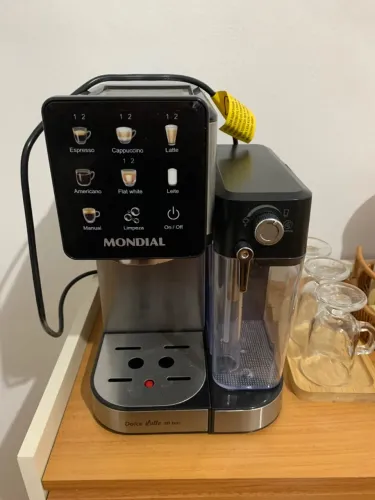 MONDIAL, Cafeteira Espresso Automática Dolce Latte 20 bar, Preto/Inox 1250W, 110V - CCL-01
