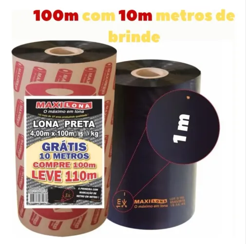 Lona preta Rolo com 220M