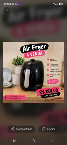 AIR FRYER À VENDA