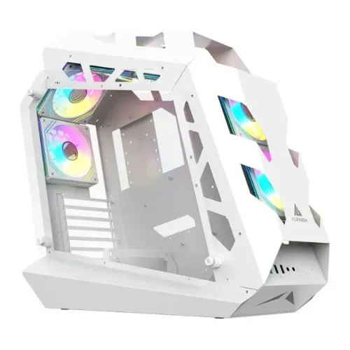 Gabinete Gamer Mid Tower Acegeek Vortex Vidro Temperado Branco