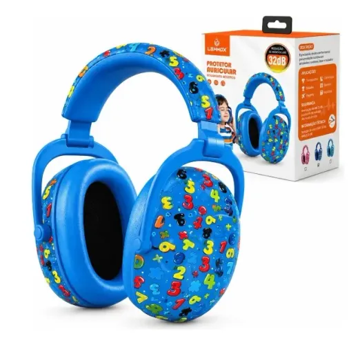 Protetor Auricular Infantil Lehmo? LEF-1225 Redução de Ruído 32 dB