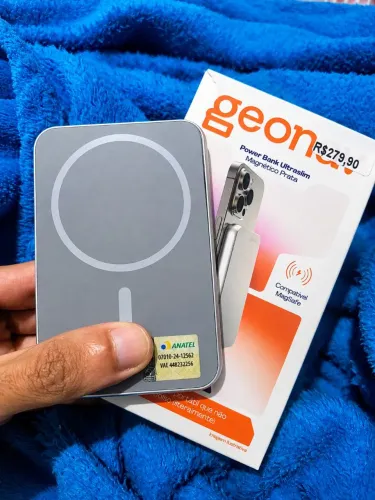 POWER BANK MAGNÉTICO ULTRAFINO ? COMPATÍVEL COM MAGSAFE