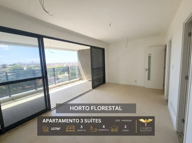 Apartamento 3 Quartos, 107M² No Horto Florestal E Com 2 Vagas De Garagem. 1D6R7JD