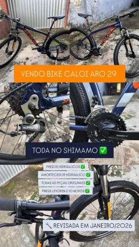 Bicicleta Caloi Aro 29 (peças Shimano)