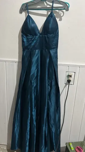 Vestido azul petróleo 