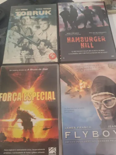 LOTE 36 DVDS AÇÃO GUERRA R&C DVDS