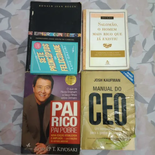 Pai Rico pai Pobre Segredos da Mente Milionária Livros usados