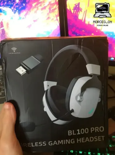 Headset Gamer Sem Fio Acinaci - 1 unidade branco