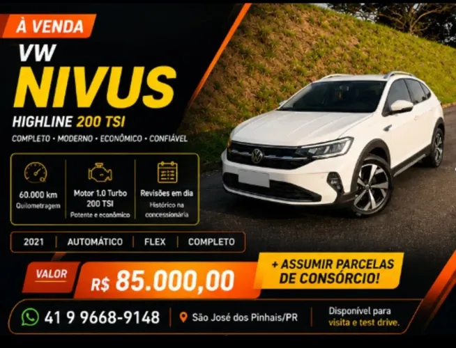 Volkswagen Nivus Highline 1.0 200 TSI Flex AUT 2021