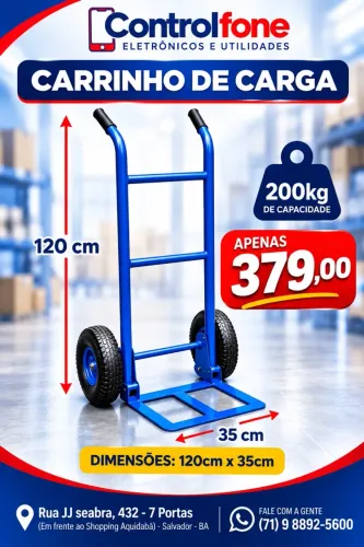 Carrinho de carga 200kg 