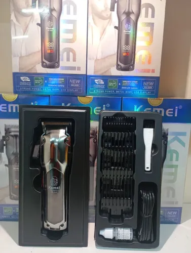 Máquina de Cortar Cabelo Kemei KM-2629 Profissional Sem Fio
