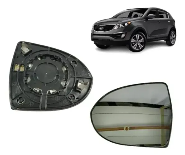 Lente Retrovisor Kia Sportage Lado Esquerdo C/desembaçador