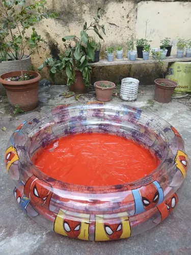 Piscina homem aranha