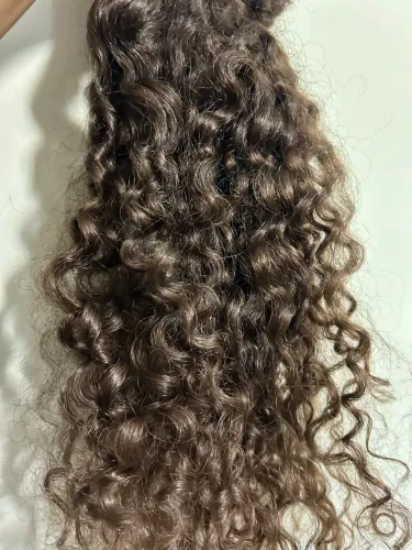 Cabelo humano cacheado 