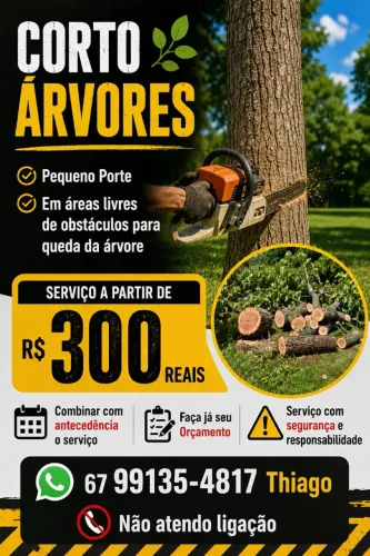 CORTO ÁRVORES PEQUENO PORTE