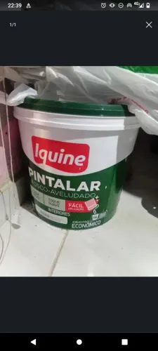 Tinta lacrada 15 litros ,cor branco gelo.