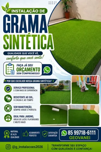 Instalador de grama sintética