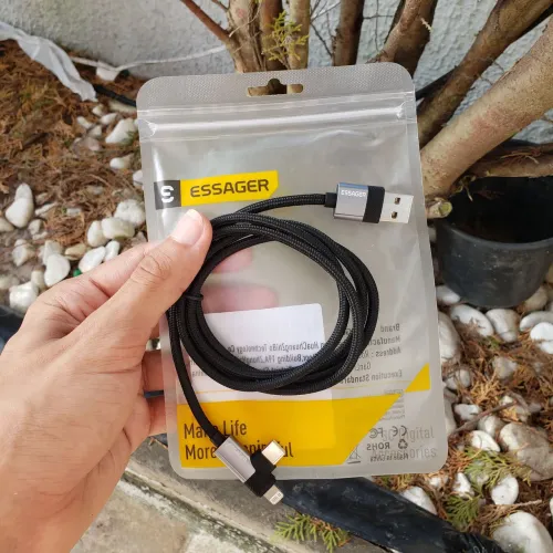 Carregador Essager 60w iPhone e Android 2 em 1 1m Original
