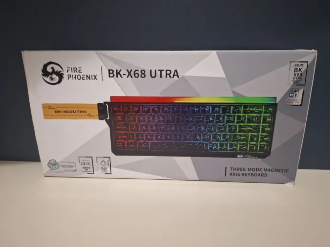 Teclado gamer magnetico fire phoenix bk-x68 utra seminovo 