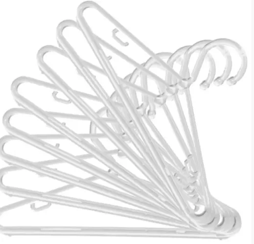 Kit 10 Cabides infantis de acrílico 