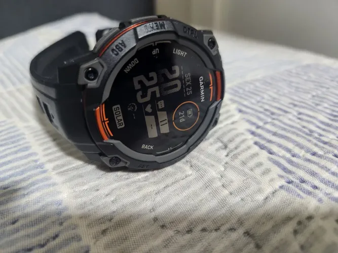Garmin Instinct 3 Solar 45mm - Impecável (6 meses de uso)