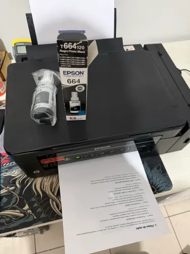 Epson L395 + Tubo de tinta preto original lacrado