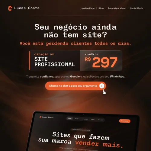 Criação de Site Profissional a partir de R$ 297