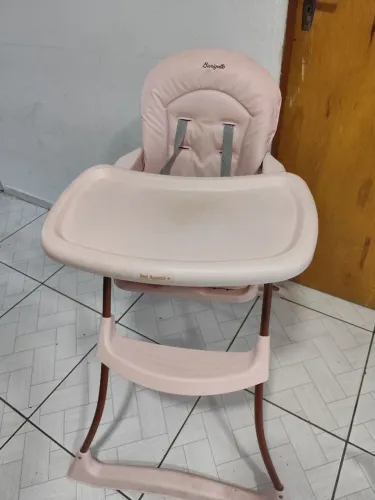 Cadeira de Refeição Burigotto Bon Appetit+ Mon Amour Rosa (criança - bebê)