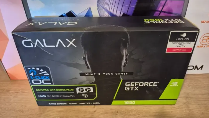 Placa de vídeo GTX 1650 4GB DDR6 Galax muito nova com garantia!