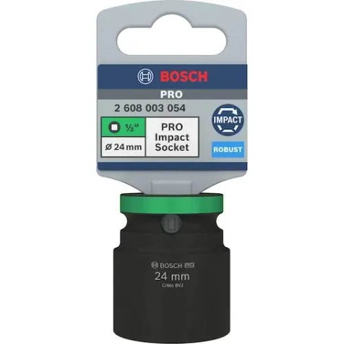 Soquete de impacto c/encaixe de 1/2 - 24mm ( Bosch )