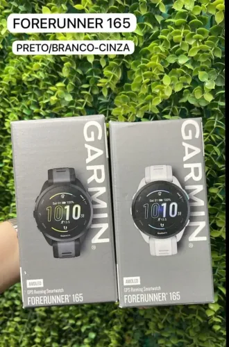 Relógio Garmin Forerunner 165 preto /branco 
