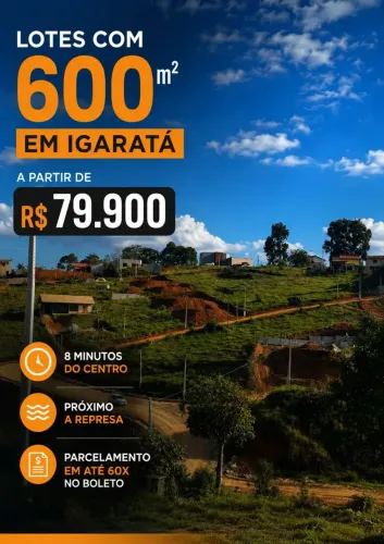 LOTES A PARTIR DE 79.990 EM IGARATA - SP