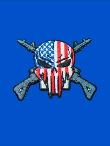 O Patch Termocolante com a Bandeira dos EUA de inspiração militar