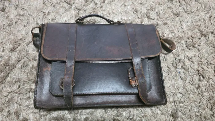 Bolsa carteiro couro legítimo