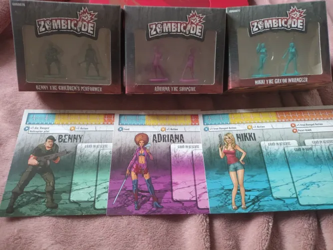 Expansão Zombicide (Benny, Adriana e Nikki)