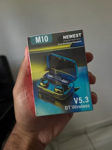 Fone Bluetooth M10 TWS com Tela LED