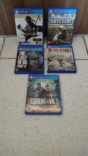 Lote 5 jogos de PS4