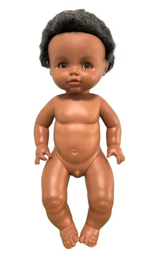 Boneco Bebê Negro pvc macio - 35 cm